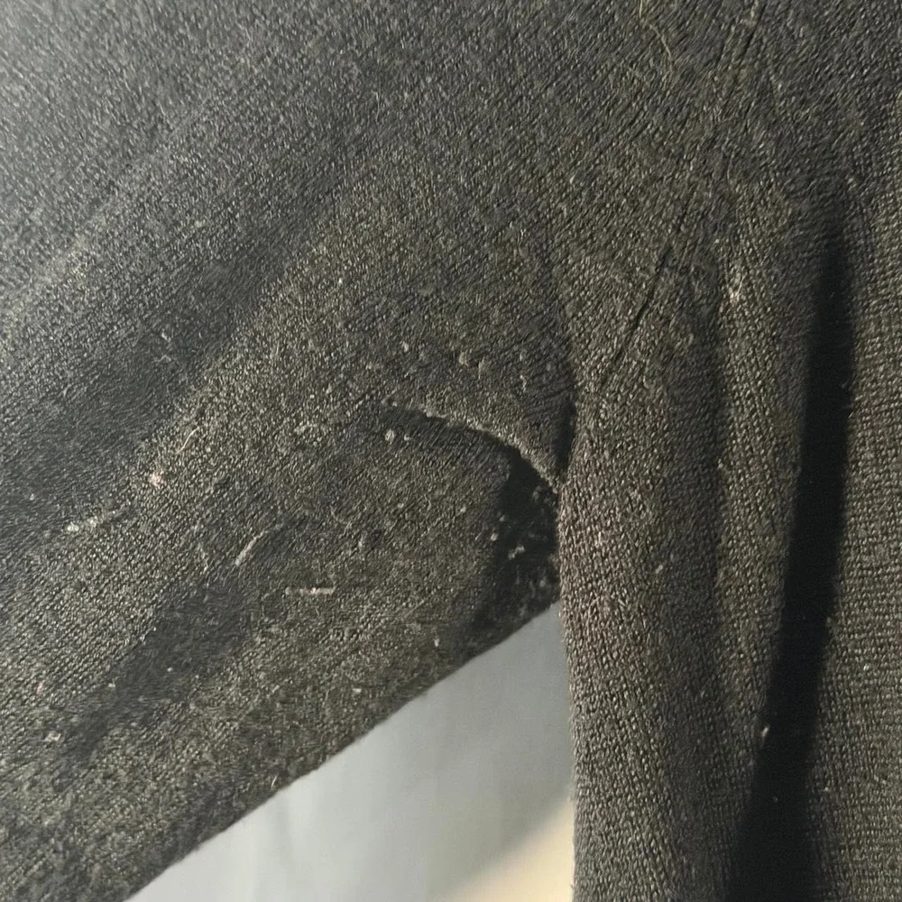 Black button detail sweater